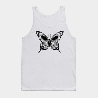 Butterfly skull Tank Top